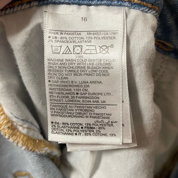 OLD NAVY Extra Stretch High-Rise O.G. Straight Secret Smooth Pocket Size 16 - Picture 6 of 7